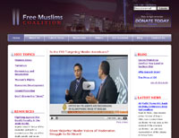 Screenshot of conservative site designed by Huberspace